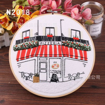 Factory Direct Sales Hot Sale Embroidery DIY Kit Handmade Creative Production Cloth Art Material Kit European Style