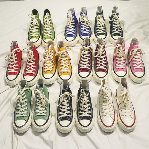 gaobang candy color retro student canvas shoes couple version