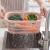 Jh-8227 double plastic washbowl blacktop basket kitchen washbasket fruit basket fruit tray household fruit bowl