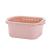 Jh-8227 double plastic washbowl blacktop basket kitchen washbasket fruit basket fruit tray household fruit bowl