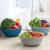 Jh-8012 double layer plastic washbowl blacktop basket kitchen wash basket fruit basket fruit tray household fruit bowl