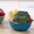 Jh-8012 double layer plastic washbowl blacktop basket kitchen wash basket fruit basket fruit tray household fruit bowl