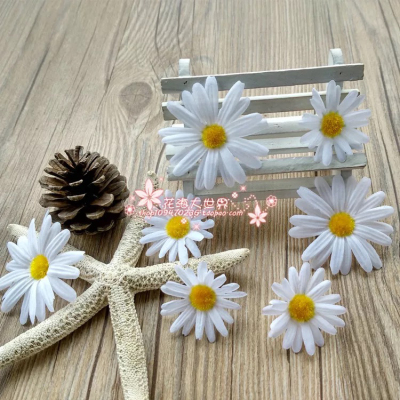 Wedding material, silk flower garland, DIY, manual, flower sea, big world, net racquet, props, white, multi-cornered chrysanthemum