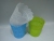 H41-627 Office Wastebasket Plating Hollow Lace Thickened Household Desk Storage Mini Trash Can