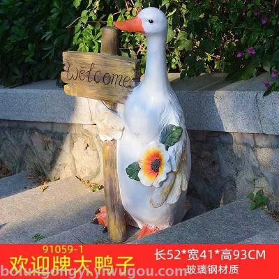 Welcome duck plexiglass crafts