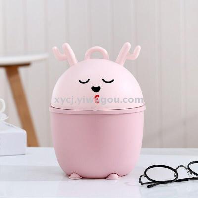 Creative deer mini trash can