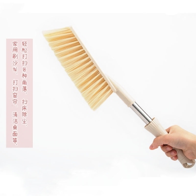 Bed brush dust removal brush sweeping Bed brush rubber handle brush cleaning long handle Bed anti-static soft bristle brush