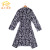 New coral down camo printed nightwear simple long men 's multi - needle bathrobe long sleeve warm home dressing gown