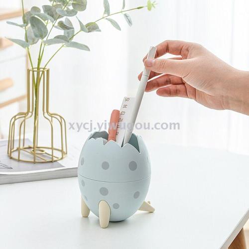 fashion creative cartoon dinosaur egg desktop storage bucket