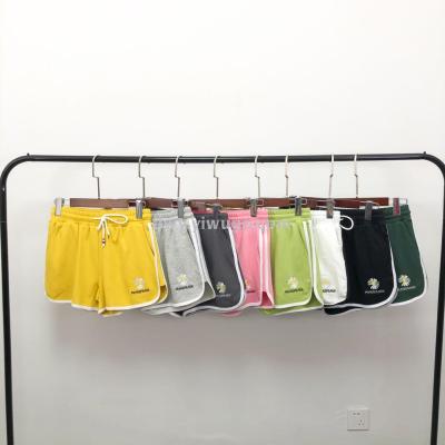 Summer new little Daisy sport shorts for ladies cotton color shorts