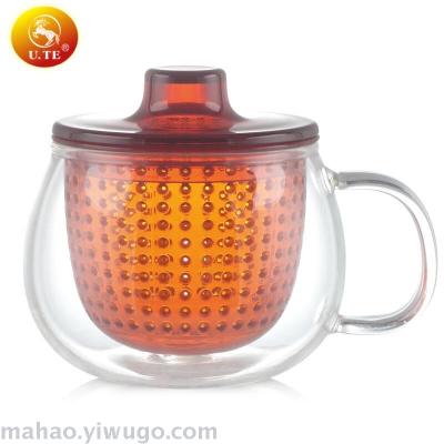 Glass silicone filter teapot