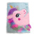 The Hot - shot plush rainbow unicorn dream star diary notebook student cartoon notebook Korean version
