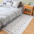 White background black cut cotton thread woven floor mat household joker bedroom floor mat living room carpet multi-size doormat