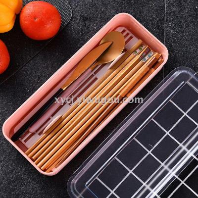 Simple and fashionable chopsticks box for household dustproof tableware