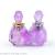 Custom made Natural Crystal Amethyst perfume bottle can be used as pendant