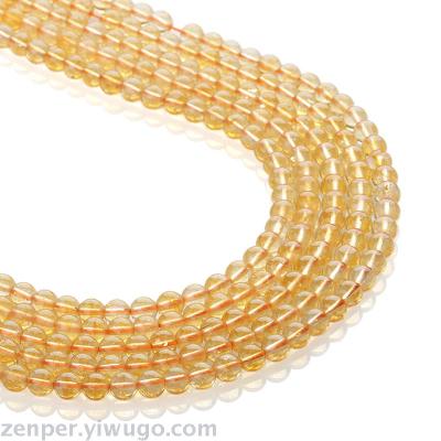 wholesale high quality natural stone loose beads 8mm round gemstone citrine crystal stone beads 