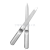 Stainless steel nail file with handle nail file tool