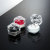 Transparent plastic ring box, earring box, locket box, pendant box, acrylic earring box, crystal cut surface