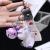 Creative Cartoon PVC Soft Rubber Doll Squeeze Sound Unicorn Keychain Car Pendant Handbag Pendant Gifts