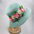 Jialanchun Summer Outing Sun Protection Children Hat Simple Woven Beach Bucket Hat Two-Color Small Wreath Children's Straw Hat