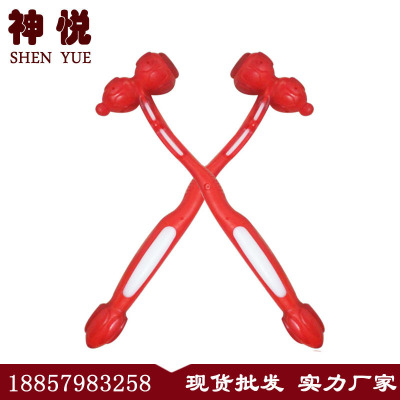 282 Factory Direct Sales Gourd Hammer Acupuncture Point Massage Hammer Don't Ask for People Massage Hammer Elderly Massage Gifts Will Sell Red Sealant
