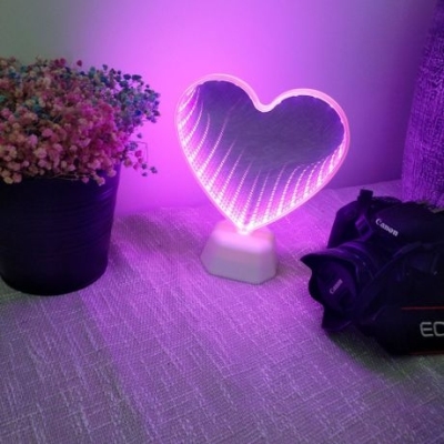 Love Heart 3D Double-Sided Tunnel Light LED Luminous Modeling Lamp Decorative Light Factory Direct Sales