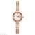 Foreign trade hot style leisure bracelet set with diamond noble ladies gold high quality women watch direct sales
