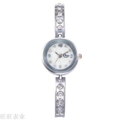 Foreign trade hot style leisure bracelet set with diamond noble ladies gold high quality women watch direct sales