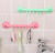 Lock type strong suction cup 6 hook kitchen bathroom wall hook hook hook nail-free multi-purpose hanging