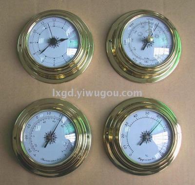 B9193 Copper Shell Barometer, Empty Box Barometer, Marine Barometer, Large Barometer