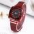 Foreign trade hot selling magnet quartz watch personality square set diamond ladies watch fashion students watch