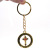 Golden revolving crucifix keyring pendant ring ring ornaments religious church gifts gifts