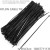 Indoor and outdoor heavy duty cable ties comes in two colors, black and white