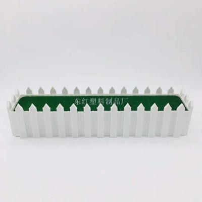50 x 12 cm fenced-in plastic flowerpot with foam