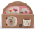 Bamboo fiber children's tableware set of 5 sets of baby and children's food bowls into tray bowls and dishes set