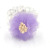 Lovely simple hair accessories Daisy dovetail ring translucent crystal pearl telephone wire dovetail ring rope