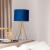 INS Nordic Simple Low Luxury Metal Three Desk Lamp with Support Velvet Fabric Shade Bedroom and Living Room Decoration Table Lamp