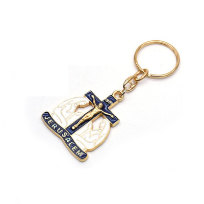 Mary of Christian messiah cross keyring pendant ring ring ornaments religious church church gifts gifts