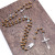 Pine beads rosary cross necklace prayer beads handmade beads chain wholesale