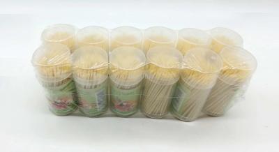 CQS- 180 small high lid toothpick bottles disposable double-headed toothpick catering family bucket