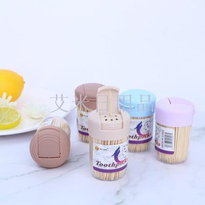 CQS- 300 small clamshell toothpick disposable home creative clamshell toothpick hotel restaurant portable toothpick box