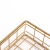 Gold Wrought Iron Storage Basket Cosmetics Metal Storage Household Desk Sundries Storage Basket Wash Storage Basket