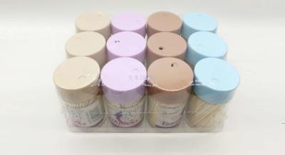 CQS- rotating bottle 300 toothpicks environmental hygiene canned hotel disposable thin toothpicks