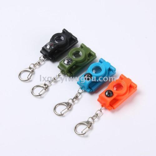 bw021 multifunctional children‘s small telescope monocular with light folding telescope keychain toy compass led