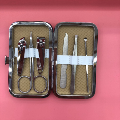 6 - piece electroplated beauty manicure and nail manicure set