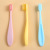 Macaron  children's toothbrush 3 Japanese 2-3-6 years old baby fat handle small head super fine soft bristle toothbrush