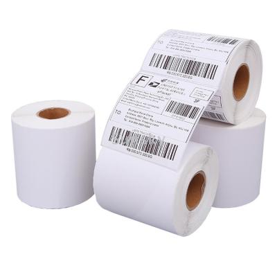 500 labels per roll 100mm x 100mm zebra printer compatible blank white self adhesive direct thermal barcode label 