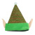 Christmas Elf Thick Coarse Cotton Cloth Elf Clown Hat Christmas Elf Hat Halloween Clown Play Role Hat