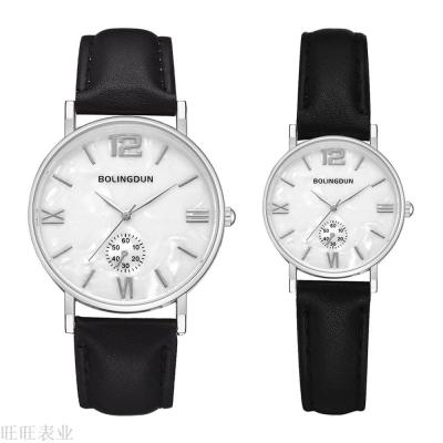 Amazon's new couple watches fashion trend, monocular shell quartz watch, classic digital fashion watch