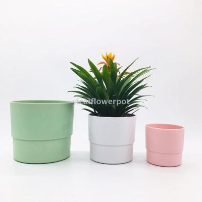 Y128 stair basin plastic flowerpot miamine flowerpot imitation porcelain flowerpot